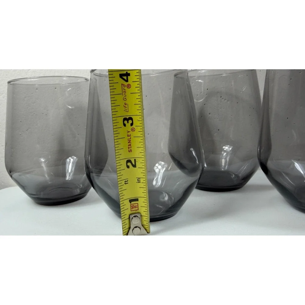 IKEA IVRIG Set Of 4 Wine Drink Glasses Grey 004.452.28 / 18314 45cl 15oz NEW